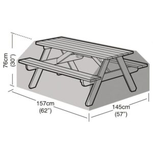Premium Super Tough 6 Seater Picnic Table Cover - Green