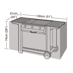 Super Tough Medium Flatbed Barbecue Cover - Black